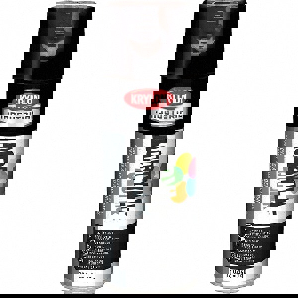 Lacquer Spray Paint: Black, Gloss, 16 oz